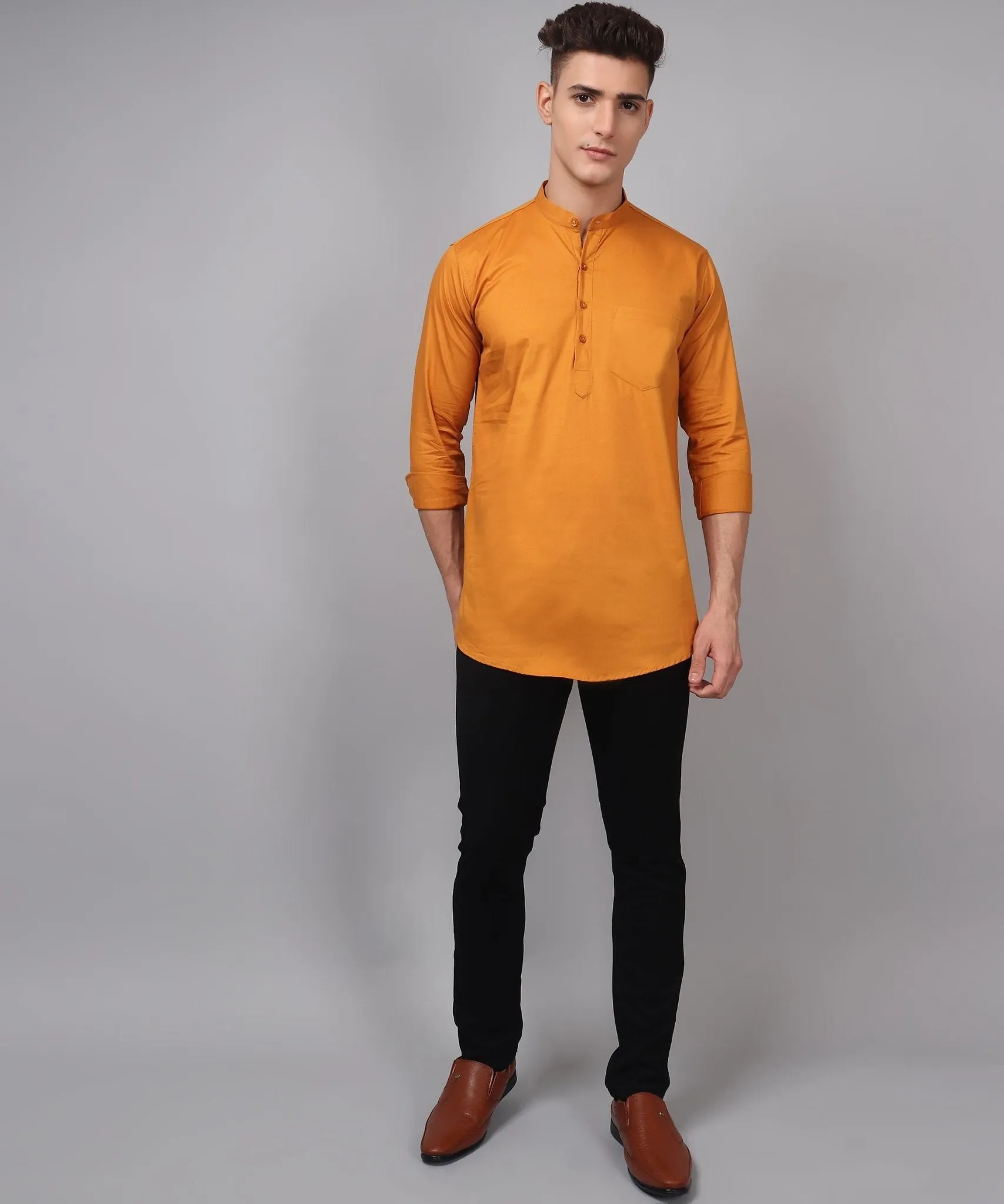 TryBuy Premium Cotton Made Trendy Ethnic Kurta for Men