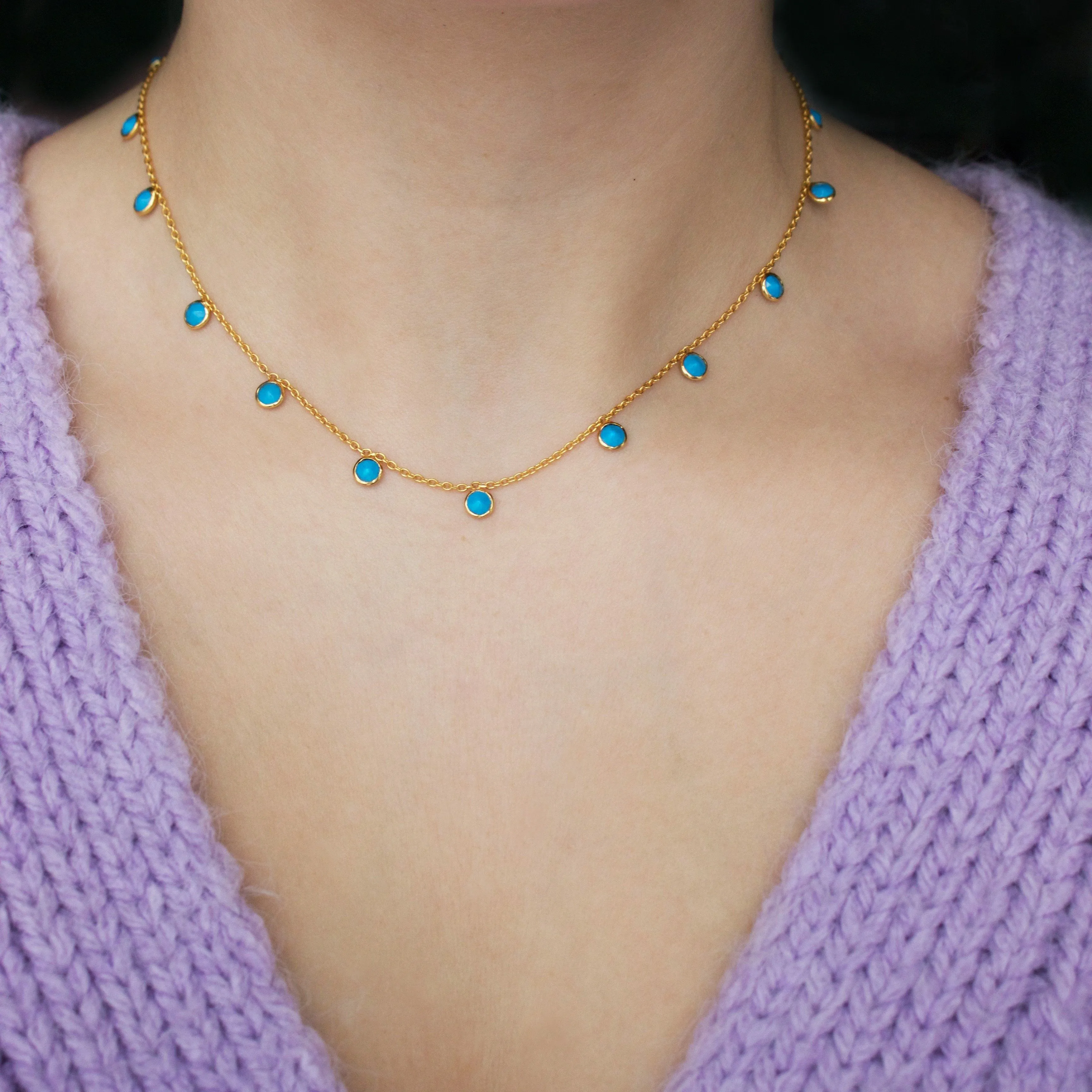 Turquoise Droplet Necklace