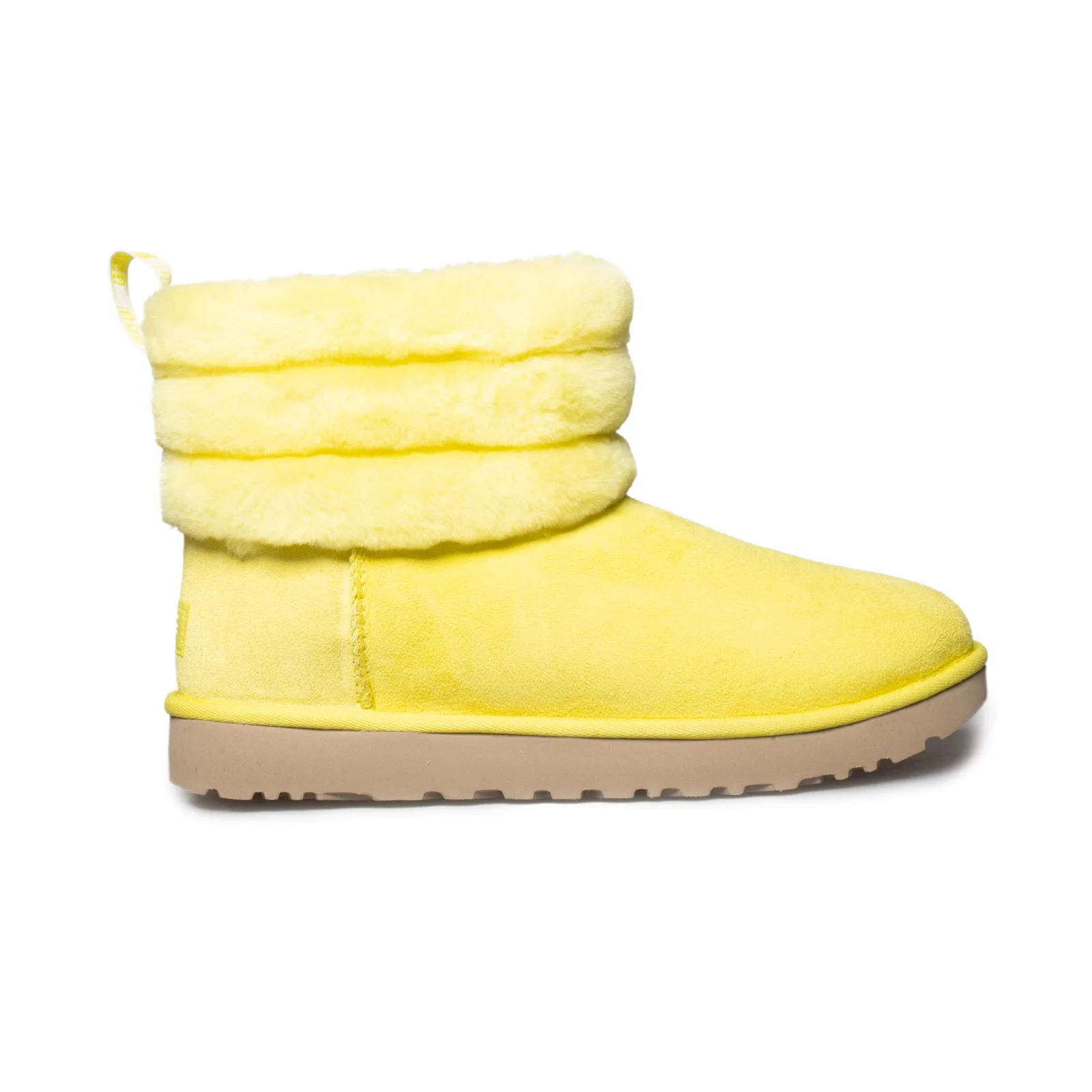 UGG Fluff Mini Quilted Margarita Yellow Boots - Women's