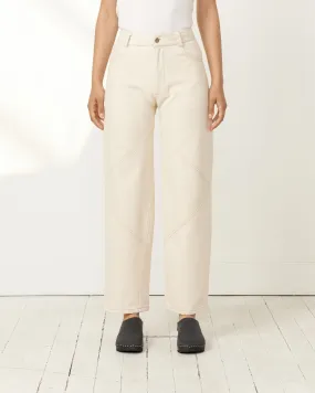 Unbleached Denim Pant in Ecru