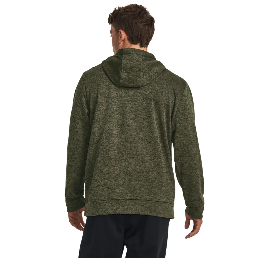 'Under Armour' Men's Armour Fleece Twist Hoodie - Baroque Green - Black