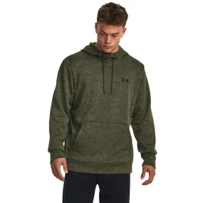 'Under Armour' Men's Armour Fleece Twist Hoodie - Baroque Green - Black