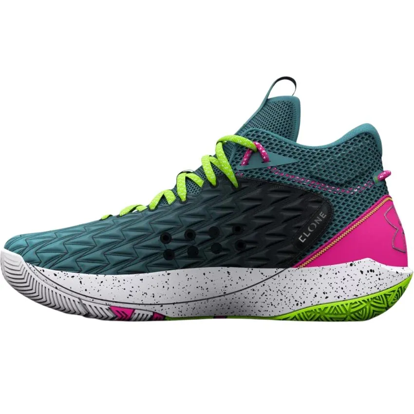 Under Armour Men's UA HOVR Havoc 5 Clone Basketball Shoes - Aqua Foam