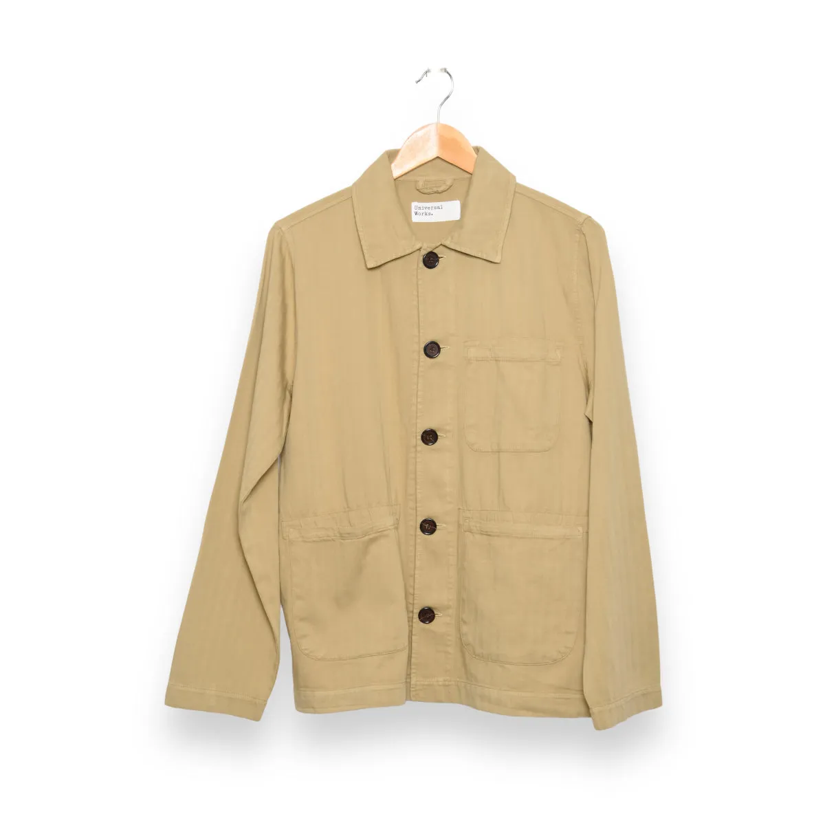 Universal Works Field Jacket herringbone cotton sand P28007