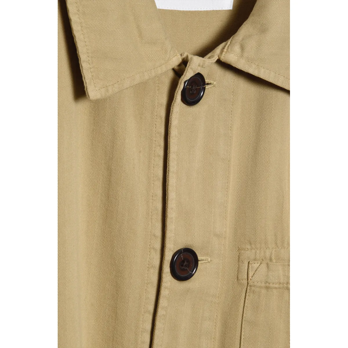 Universal Works Field Jacket herringbone cotton sand P28007