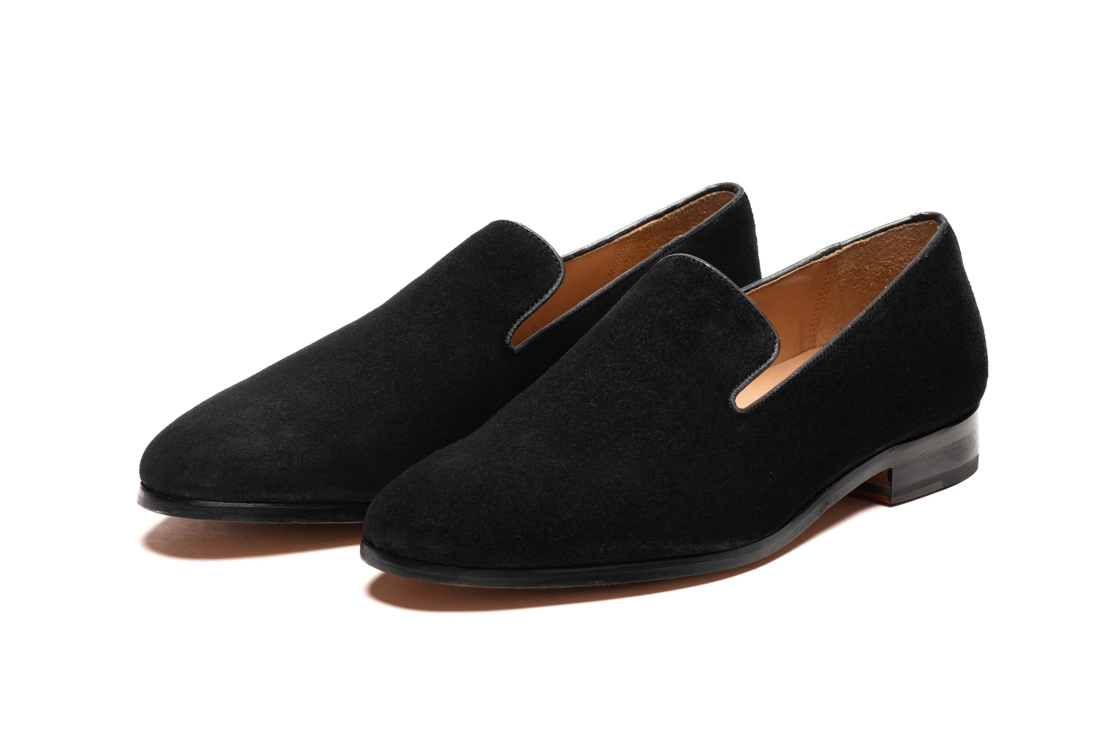 Venetian Loafer - Black Suede