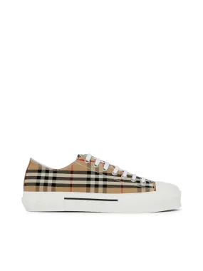 Vintage check cotton sneaker