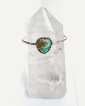 Vintage Silver Navajo Cuff with Royston Turquoise