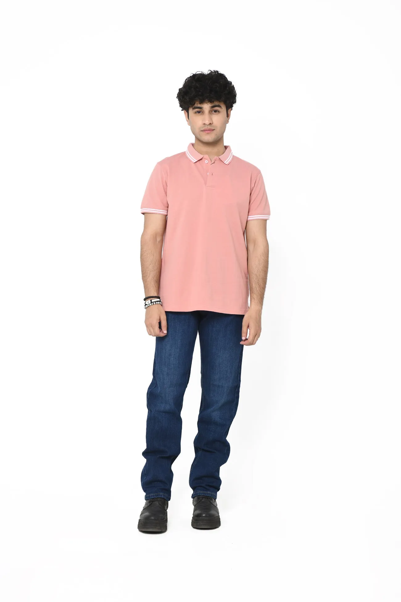 VISCOSE COTTON BLEND POLO