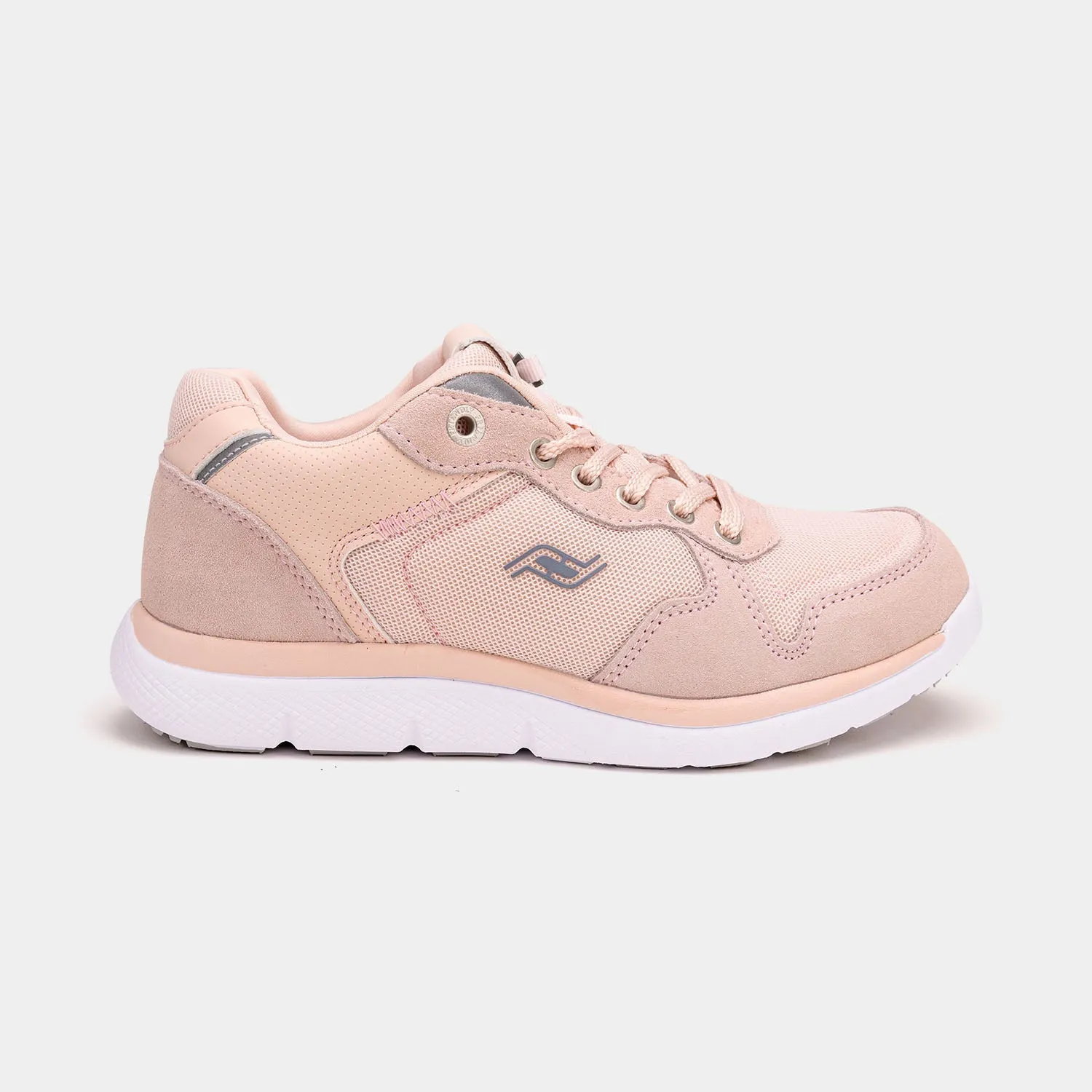 Women's Lightweight Peach Shoes with Rear Zipper Access