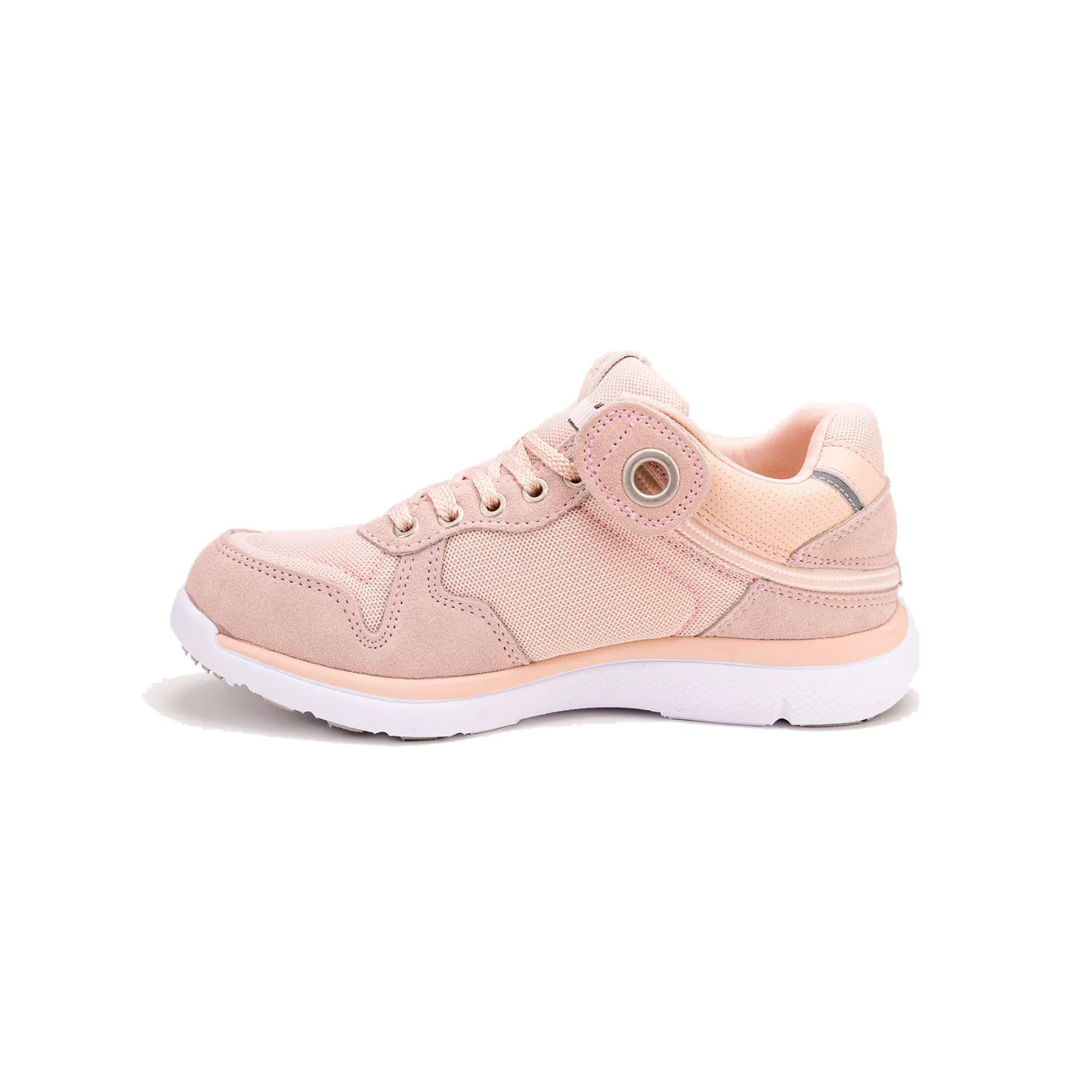 Women's Lightweight Peach Shoes with Rear Zipper Access