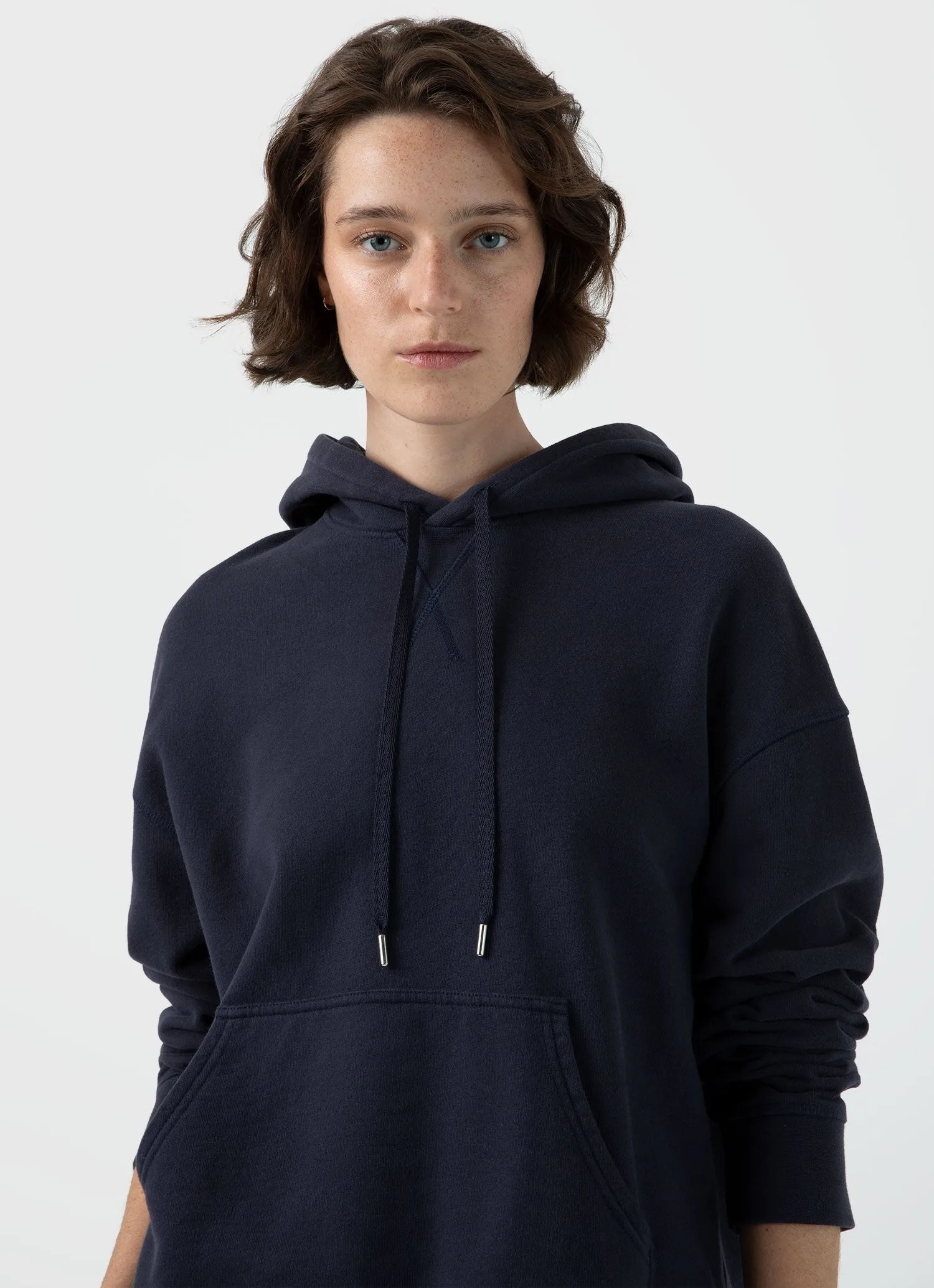 Women's Loopback Hoodie in Navy