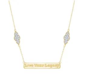 Yellow Gold Live Your Legacy Diamond Eternal Necklace