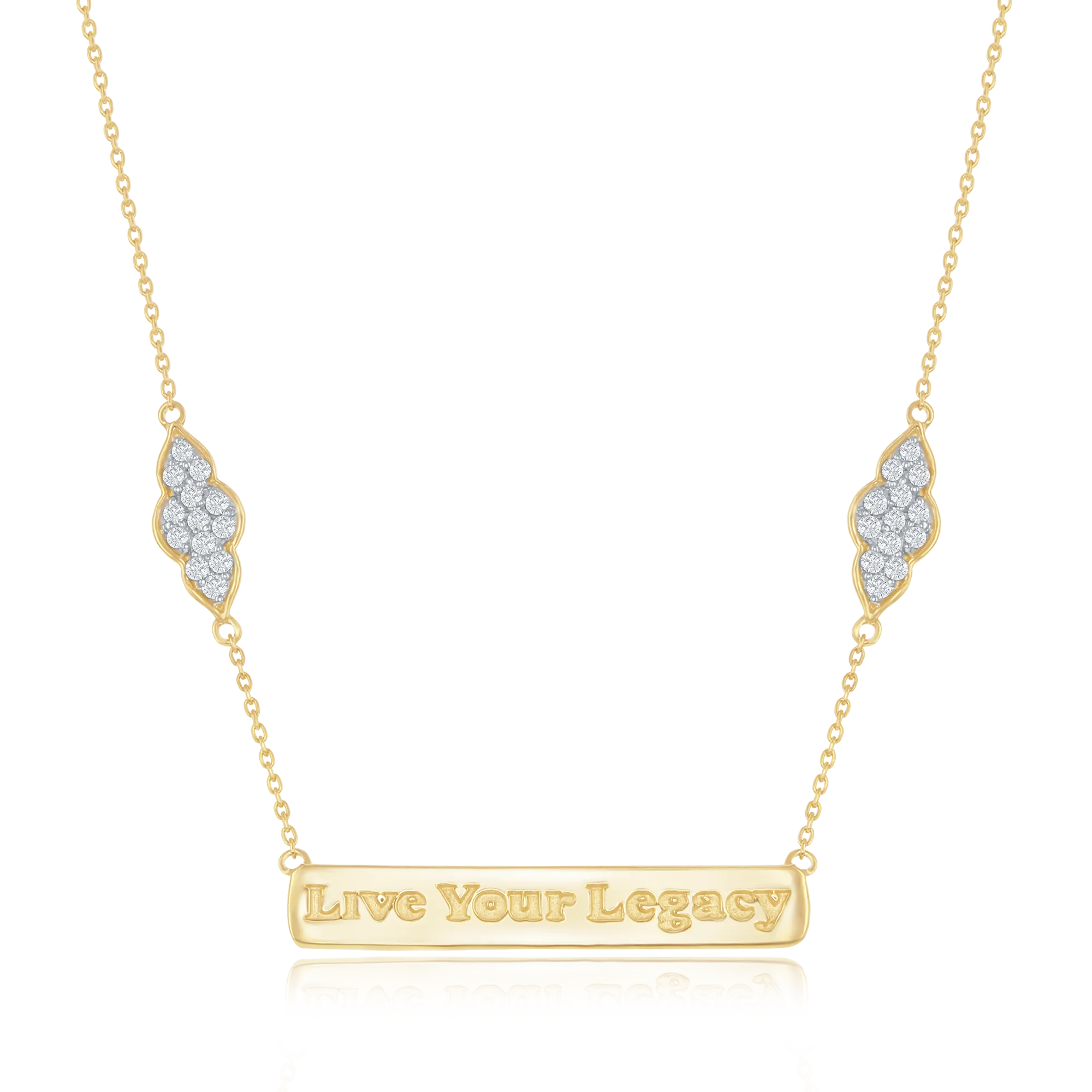 Yellow Gold Live Your Legacy Diamond Eternal Necklace