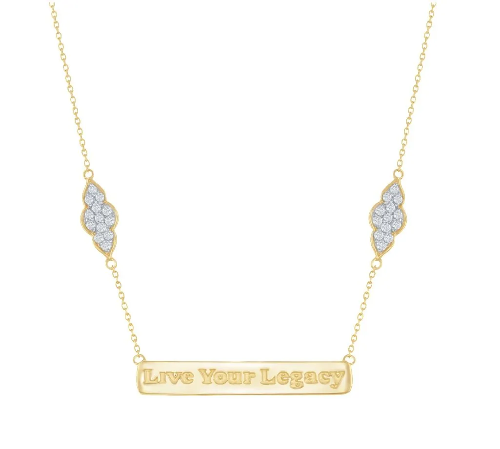 Yellow Gold Live Your Legacy Diamond Eternal Necklace